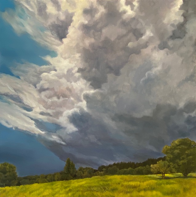 Incoming Storm oil on canvas 24x24 in